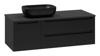 Подвесная тумба под раковину Brevita Cargo CAR-01120-021П2Я 120см чёрный